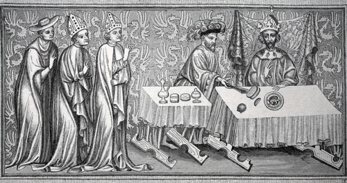 The coronation meal of the Emperor Charles IV