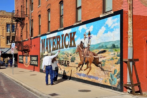 Advertising for Western clothing
