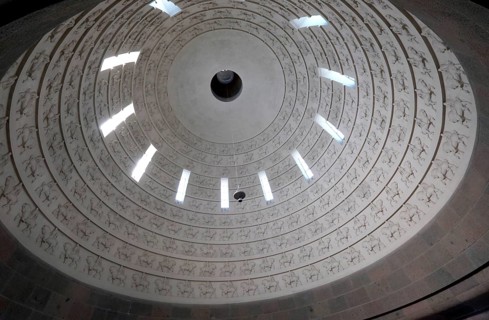 Dome with 324 cavalry figures