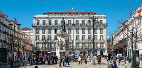 Praca de Luis de Camoes Square or Largo Camoes Square