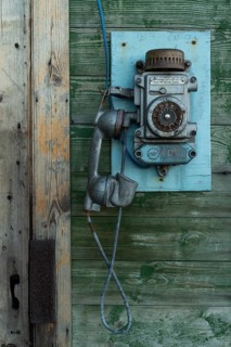 Old wall telephone