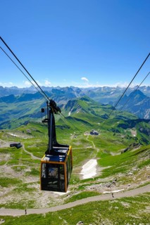 Peak route of the Nebelhorn cable car