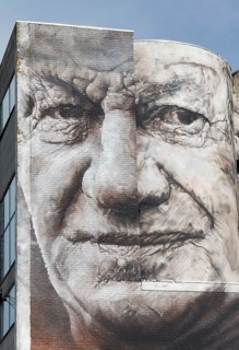 Rugged face of a man