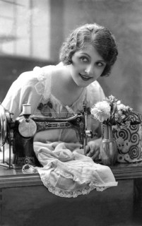 Tailor with sewing machine