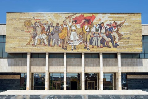 National History Museum with Shqiptaret Mosaic