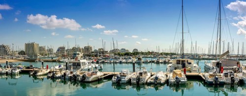 Marina of the seaside resort of La Grande Motte