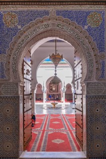 Mosaic decorated entrance