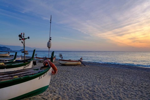 Fishing boats on the beach