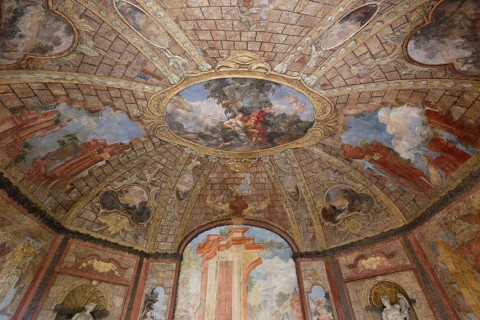 Ceiling Fresco in the Entrance Hall at Vrtba Garden