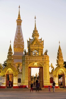 People off Chedi of Wat Phra That Phanom