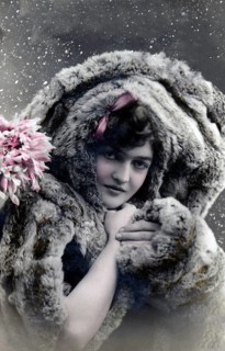 Woman in fur coat