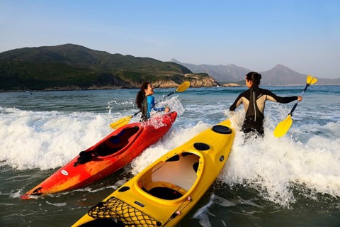 Kayakers at Sai Wan Beach