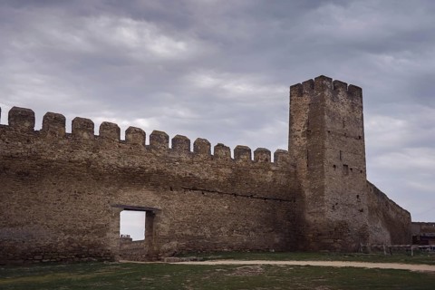 Unassailable defensive walls and towerh of Fortress Akkerman or White Rock fortress