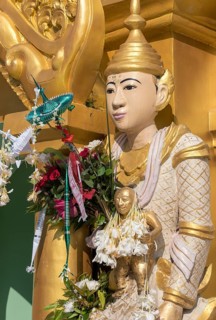 Nat spirit statue at Shwedagon Pagoda