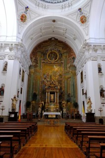 Interior view of the church San Ildefonso