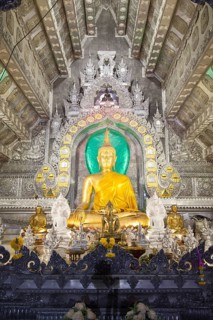 Interior of the Ubosot or ordination hall