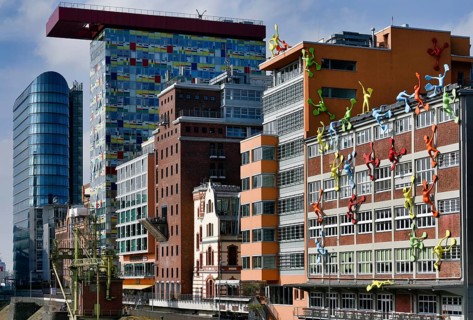 Medienhafen with Colorium Building with Innside Hotel