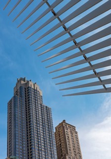 Woolworth and Transportation buildings with Oculus Station roof