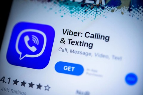 IPhone displaying Viber App in the Apple App Store