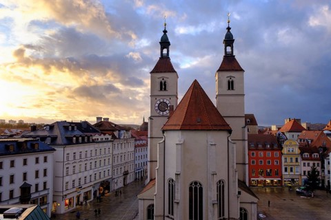 City view with Neupfarrkirche