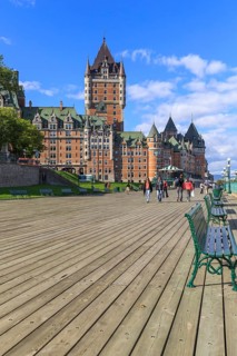 Seaside promenade Dufferin Terrace with Chateau Frontenac