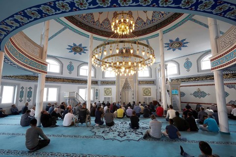Friday prayer in the DITIB Mosque Ransbach-Baumbach