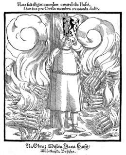 Jan Hus at the stake