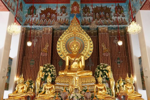 Altar with Buddha statue