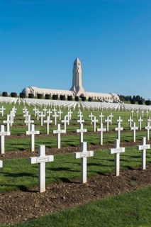 National military cemetery of fallen soldiers during World War I