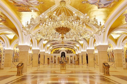 Crypt inside Saint Sava church