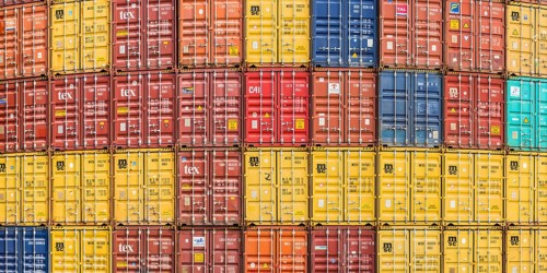 Stacked containers
