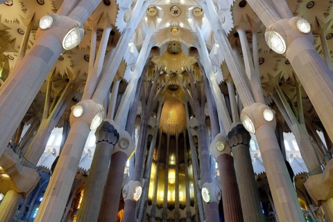 Interior view ceiling vault
