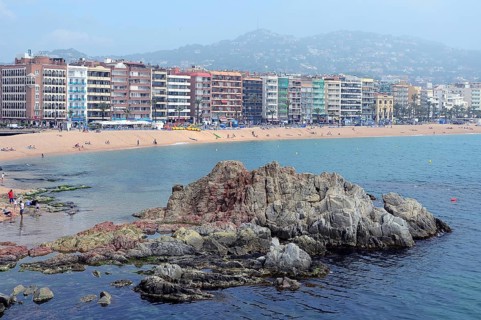 Hotels on the beach of Lloret de Mar