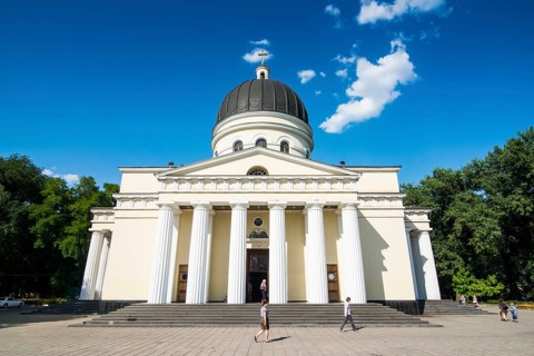 Nativitiy cathedral in the center