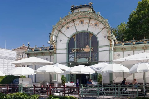 Art Nouveau Cafe at Karlsplatz