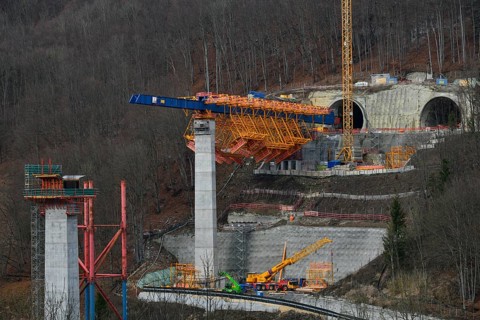 Large construction site railway project Stuttgart-Ulm within the framework of Stuttgart 21