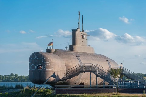 U11 submarine in the submarine museum at Burg inland lake