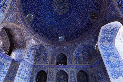 Inside Masjed-e Shah or Shah Mosque