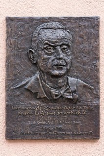 Commemorative plaque to the writer Thomas Mann