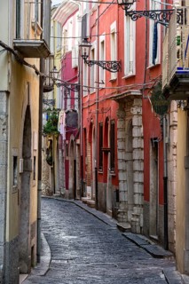 Narrow alleyway in old town