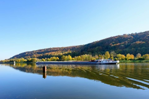 Cargo ship on Altmuhl