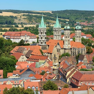 Naumburg Cathedral St. Peter and Paul above the roofs of the Old Town
