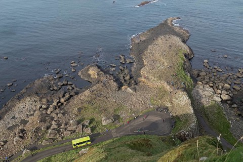 Tourists at the Basalt Columns
