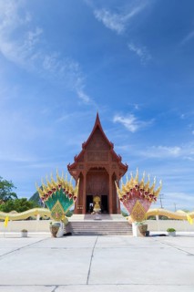 Teak wood temple Wat Ao Noi