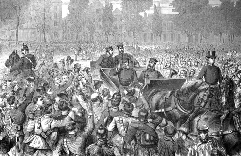 Entry of King William I of Prussia in Versailles on 5 October