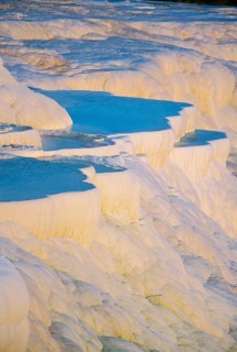 Terraced travertine thermal pools