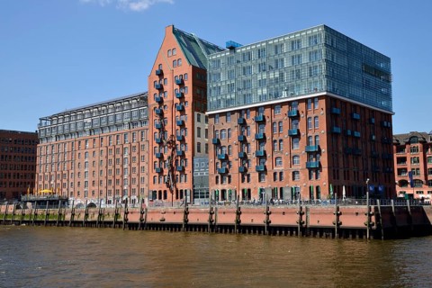 City warehouse on fish market