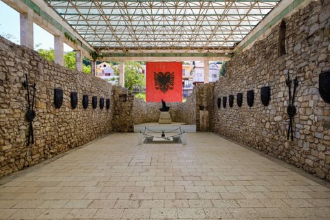 Skanderbeg memorial in St. Nicholas Church