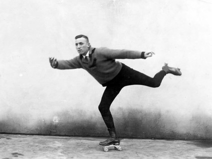 Male roller skater