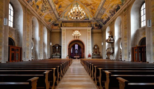 Nave with choir